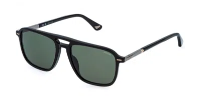Police Splr78 New Crossroads 7 0700 Men's Sunglasses Black Size 57 In Pattern