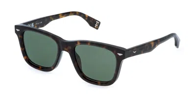 Police Splr80 Supernova 6 02bl Men's Sunglasses Tortoiseshell Size 53 In Black