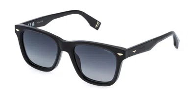 Police Splr80 Supernova 6 0700 Men's Sunglasses Black Size 53 In Blue