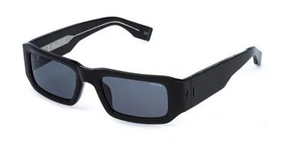 Police Splr82 G.o.a.t. 6 0700 Men's Sunglasses Black Size 55