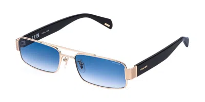 Police Splr95 Invictus 1 0349 Occhiali Da Sole Oro Per Donna In Gold