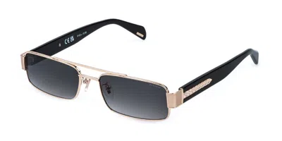 Police Splr95e Invictus 1 349y Occhiali Da Sole Oro Per Donna In Gold