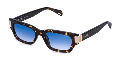 Police Splr96 Invictus 2 0722 Women's Sunglasses Tortoiseshell Size 53 In Blue