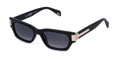 Police Splr96e Invictus 2 700y Women's Sunglasses Black Size 53 In Red