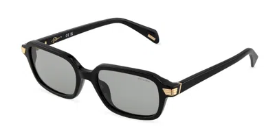 Police Splu07 Lyra 1 700k Women's Sunglasses Black Size 52 In Shiny Black
