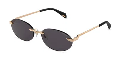 Police Splu09 Electra 1 0300 Women's Sunglasses Gold Size 58 In Shiny Rose Gold