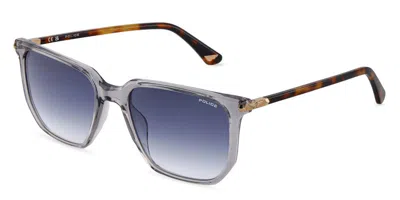 Police Splu70 Roadie 9 04g0 Men's Sunglasses Grey Size 55 In Gray