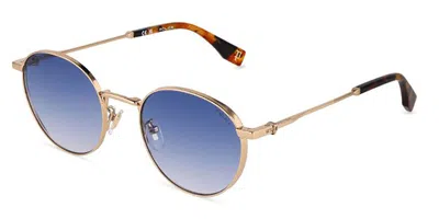 Police Splu73 Force 10 0300 Men's Sunglasses  Size 52 In Gold