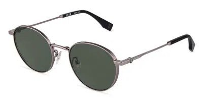 Police Splu73 Force 10 0e56 Men's Sunglasses Silver Size 52 In Gray