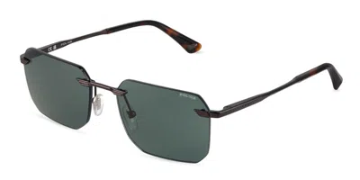 Police Splu75 Overfly 1 300y Men's Sunglasses  Size 57 In Gray