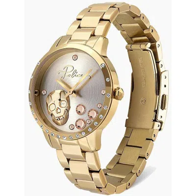 Police Stainless Steel Women's Watch In Gold