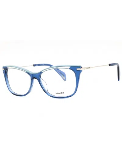 Police Stylish Cat-eye Eyeglasses For Women In Blue