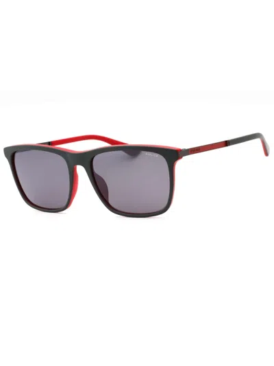 Police Stylish Rectangular Men's Sunglasses In 1bux - Red Grey