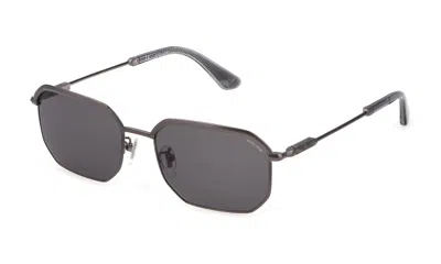 Police Sunglasses In Shiny Glossed Rhutenium