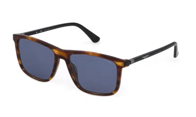 Police Sunglasses In Shiny Streaked Brown