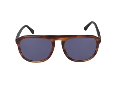 Police Sunglasses In Shiny Streaked Brown
