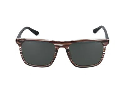 Police Sunglasses In Shiny Striped Brown