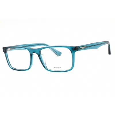 Police Unisex Blue Rectangular Eyeglass Frames Vpln16m