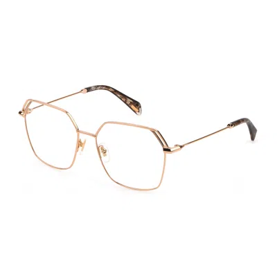 Police Multicolor Metal Frames In Gold