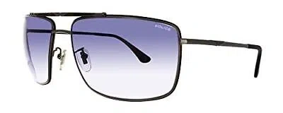 Pre-owned Police Unisex Sunglasses Origins 11 (spl-965 0508)dark Ruthenium Black Blue Grey