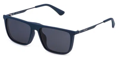 Police Uplp09 Origins Lite 27 With Clip-on R22p Occhiali Da Vista Blu Per Uomo (solo Montatura)