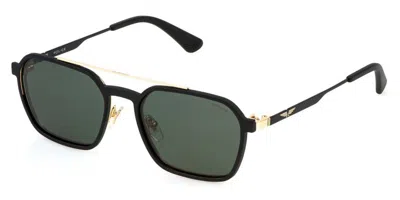 Police Uplp10 Origins Lite 28 With Clip-on 302p Men's Sunglasses Black Size 54