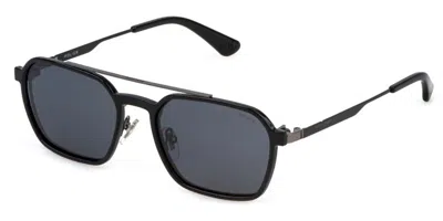 Police Uplp10 Origins Lite 28 With Clip-on K59p Men's Glasses Black Size 54 - Free Lenses - Blue Light Bloc