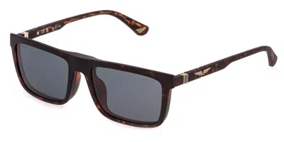 Police Uplq66 Origins Lite 32 With Clip-on 878p Occhiali Da Vista Tartarugatishell Per Uomo (solo Montatura In Brown