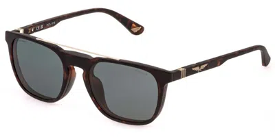 Police Uplq67 Origins Lite 33 With Clip-on 878p Occhiali Da Sole Tartarugatishell Per Uomo In Brown