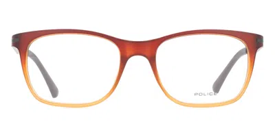Police V1974 Stunt 2 N66m Occhiali Da Vista Marroni Per Uomo (solo Montatura) In Brown