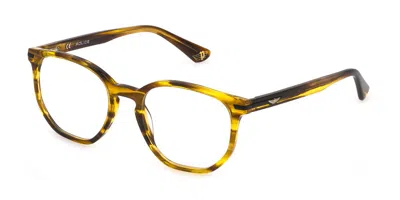 Police Vk104 0794 Occhiali Da Vista Tartarugatishell Per Uomo (solo Montatura) In Brown