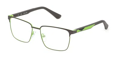Police Vk568 Men's Glasses, Green, Size 52