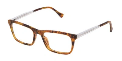 Police Vpl262n Men's Glasses, Tortoiseshell, Size 54 In Yellow