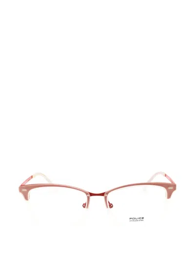 Police Vpl284 Eyeglasses In Red