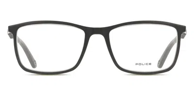 Police Vpl393 Brooklyn 4 0703 Men's Glasses Black Size 54 - Free Lenses - Blue Light Block Available