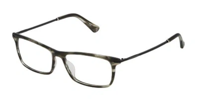Police Vpl473 Men's Glasses, Tortoiseshell, Size 54 In Brown