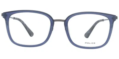Police Vpl561 Avenue 3 Men's Glasses, Blue, Size 51