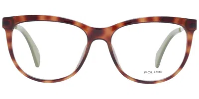 Police Vpl625 Siren 2 Men's Glasses, Tortoiseshell, Size 53 In Brown