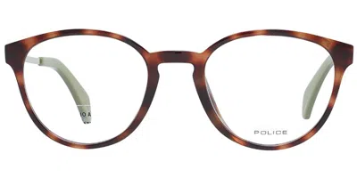 Police Vpl626 Siren 3 Men's Glasses, Tortoiseshell, Size 49 In Brown