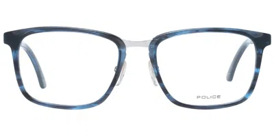 Police Vpl684 Men's Glasses, Blue, Size 52