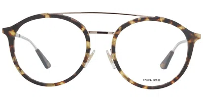 Police Vpl688 Men's Glasses, Tortoiseshell, Size 52 In Brown