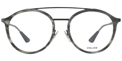 Police Vpl688 Men's Glasses, Tortoiseshell, Size 52 In Gray
