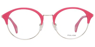 Police Vpl730 Sparkle 12 Women's Glasses, Red, Size 50