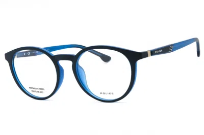 Police Vpl878 Eyeglasses In Blue