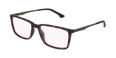 Police Vpl949 Offset 3 03az Men's Glasses Tortoiseshell Size 55 - Free Lenses - Blue Light Block Available In Green