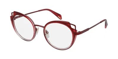 Police Vpla03 Zephirus 1 08e6 Occhiali Da Vista Rossi Per Uomo (solo Montatura) In Red