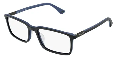 Police Vplb55 Duel 2 71mm Occhiali Da Vista Neri Per Uomo (solo Montatura) In Multi