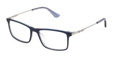 Police Vpld08 0n86 Men's Glasses Blue Size 55 - Free Lenses - Blue Light Block Available