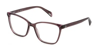 Police Vpld89e Men's Glasses, Brown, Size 54