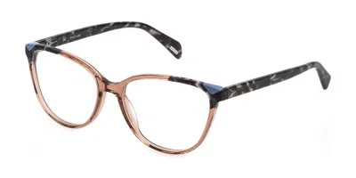 Police Vpld90l Women's Glasses, Brown, Size 54 In Multi
